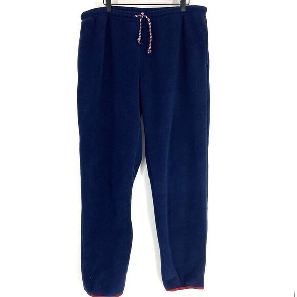 Patagonia Other - Patagonia Pants Size XL Mens Navy Red Synchilla Fleece Snap T Pull On Jogger